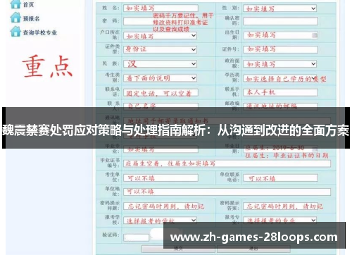 魏震禁赛处罚应对策略与处理指南解析:从沟通到改进的全面方案 魏震禁赛处罚应对策略与处理指南解析:从沟通到改进的全面方案